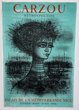 Carzou Retrospective Poster