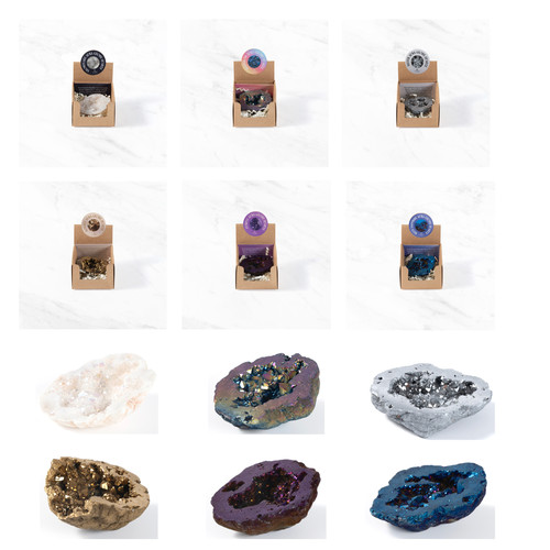 Aura geode quartz - geode,