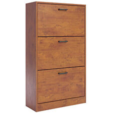 3 Drawer Shoe Cabinet Storage Cupboard Unit Shoe Rack Wooden Stand Organiser