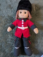 RARE Retired Powell Craft Nursery England Rag Doll Boy Soldier Large 40cm