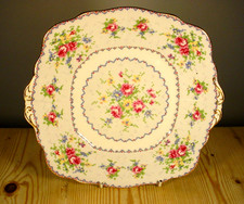 Royal Albert Petit Point China Bread & Butter / Cake Plate