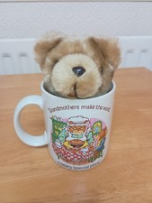 Vintage Avon 'Grandmother's' Teddy Bear Hug In A Mug, Original Box, Unused