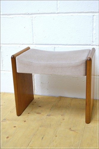 Vintage stool teak stag danish - stool,