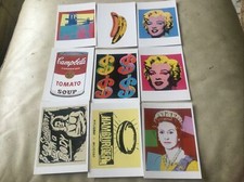 9 Andy Warhol Postcards By