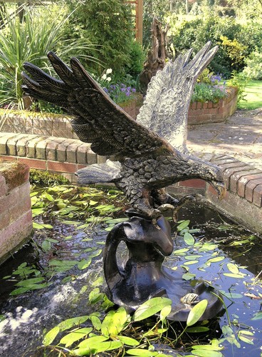 Metal eagle wave garden - wave,