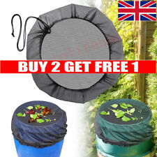 Adjustable Rain Water Barrel Butt Mesh Cover Netting For Outdoor Rain Barrel