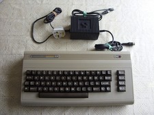 Commodore 64, PSU and RF TV Cable. Re-capped, heatsinked, cleaned + tested.