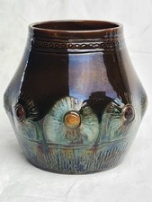 antique Linthorpe pottery vessel - Christopher Dresser design