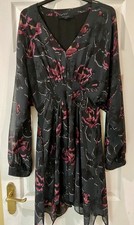 Allsaints Nichola Rosalyn Dress - Size Large - VGC £168