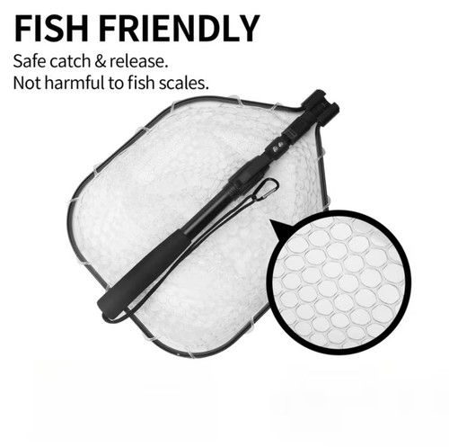 Folding fishing landing net - folding,
