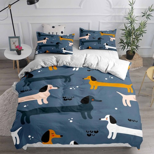 Cartoon dachshund dog blue - cartoon,