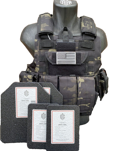 Black multicam tactical vest - multicam,