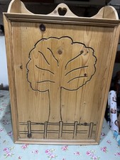 Vintage Pine Folk Art Storage