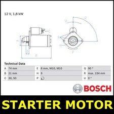 Starter Motor Fits BMW X3 E83