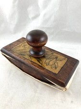 Wooden snowdrop ink blotter - wooden,