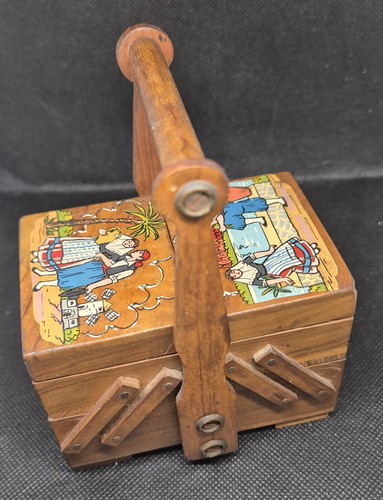 Vintage cantilever sewing box - cantilever,