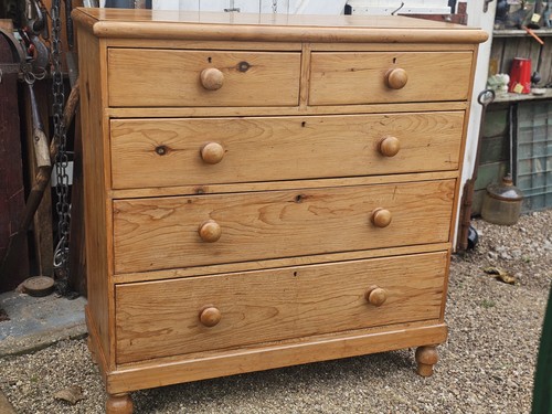 Antique pine chest - pine,
