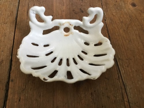 French vintage soap dish - soap, cast