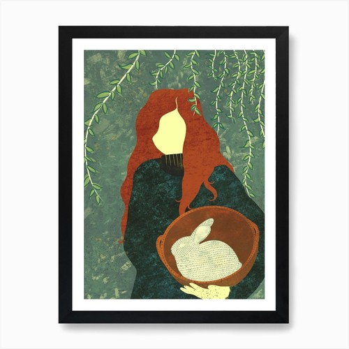 Rabbit art print - print, wall