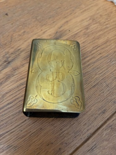 Trench art matchbox cover - matchbox,