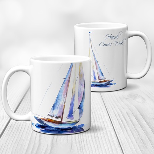 Personalised yacht mug - personalised,