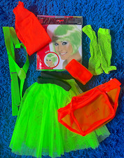 1980's NEON FANCY DRESS 6 PIECE