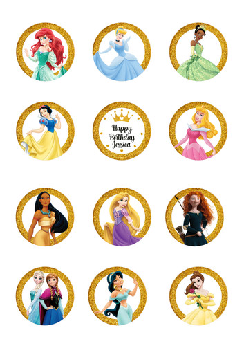 Personalised princess - 12, 2"