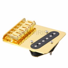 6 Saddle Bridge & Pickup for Fender Tele Telecaster Electric Guitar Parts Gold