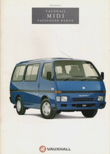 Vauxhall Midi Passenger Models 1990-91 UK Market Sales Brochure Bedford