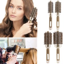 Ceramic & Ionic Round Barrel Hair Brush with Boar Bristle Roller Hairbrush