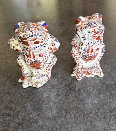 Pair vintage japanese imari - of,
