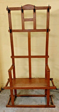 Antique Oak Arts & Crafts Hall Seat Stand 73.5 X 38 Inches DELIVERY POSSIBLE