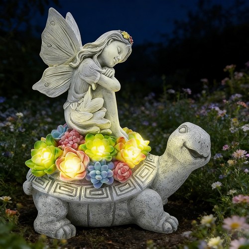 Solar fairy tortoise ornament - solar,
