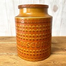 Vintage Hornsea Pottery Biscuit Barrel Jar Canister. 1978