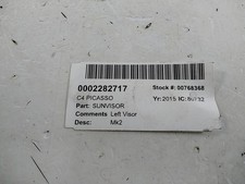  CITROEN C4 PICASSO SUN VISOR GRAND E-HDI EXCLUSIVE PLUS MPV 1610459580 Mk2 13-2