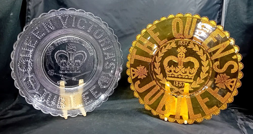 Antique flint glass dishes - 2,