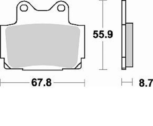 Braking rear brake pads yamaha - rear,