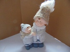 MOTHER/GRANDMOTHER AND CHILD/GRANDCHILD CHRISTMAS ORNAMENT CERAMIC