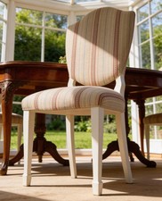 Set of six upholstered dining