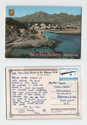 Postcard cala san vicente - postcard,