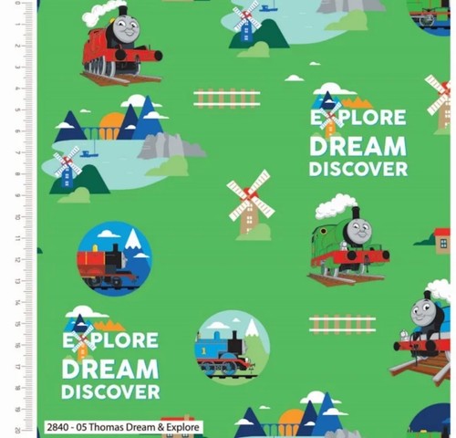100 cotton fabric thomas - thomas, the
