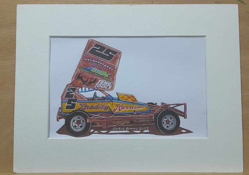 Brisca stock car print of - brisca,