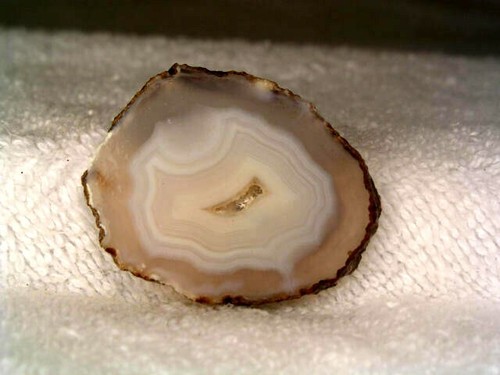Laguna agate geode slice