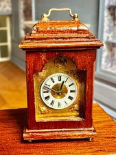 Dolls house miniature 1:12 ARTISAN non-working carriage clock by DENNIS JENVEY