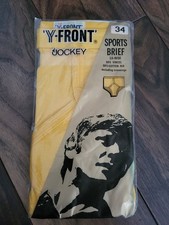 Vintage Jockey Yellow 1970's Y-Front Sport Briefs Size 34  Unopened