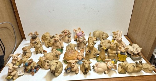 Vintage job lot pig figurines - pig,