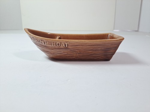 Ceramic shrimp boat cocktail - ceramic,
