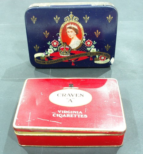 Two vintage tins cadbury s - tins:, cadbury's