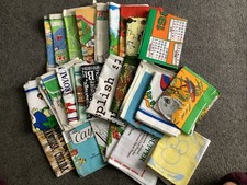 25 Vintage Tea Towels Collection Never Used 1960’s Onwards - Job Lot