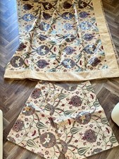 NEW TURKISH DAMASK THROW OLIVE/CREAM EMBROIDERED JACQUARD DESIGN & 2 PILLOW CASE